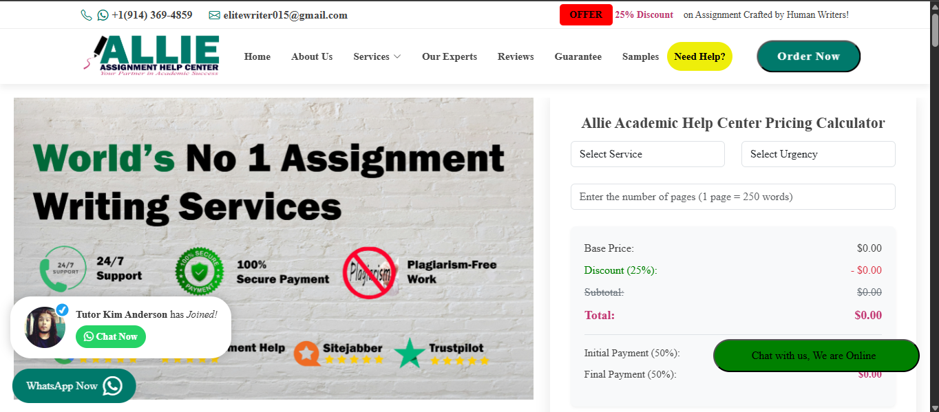 Allie Assignment Help Center